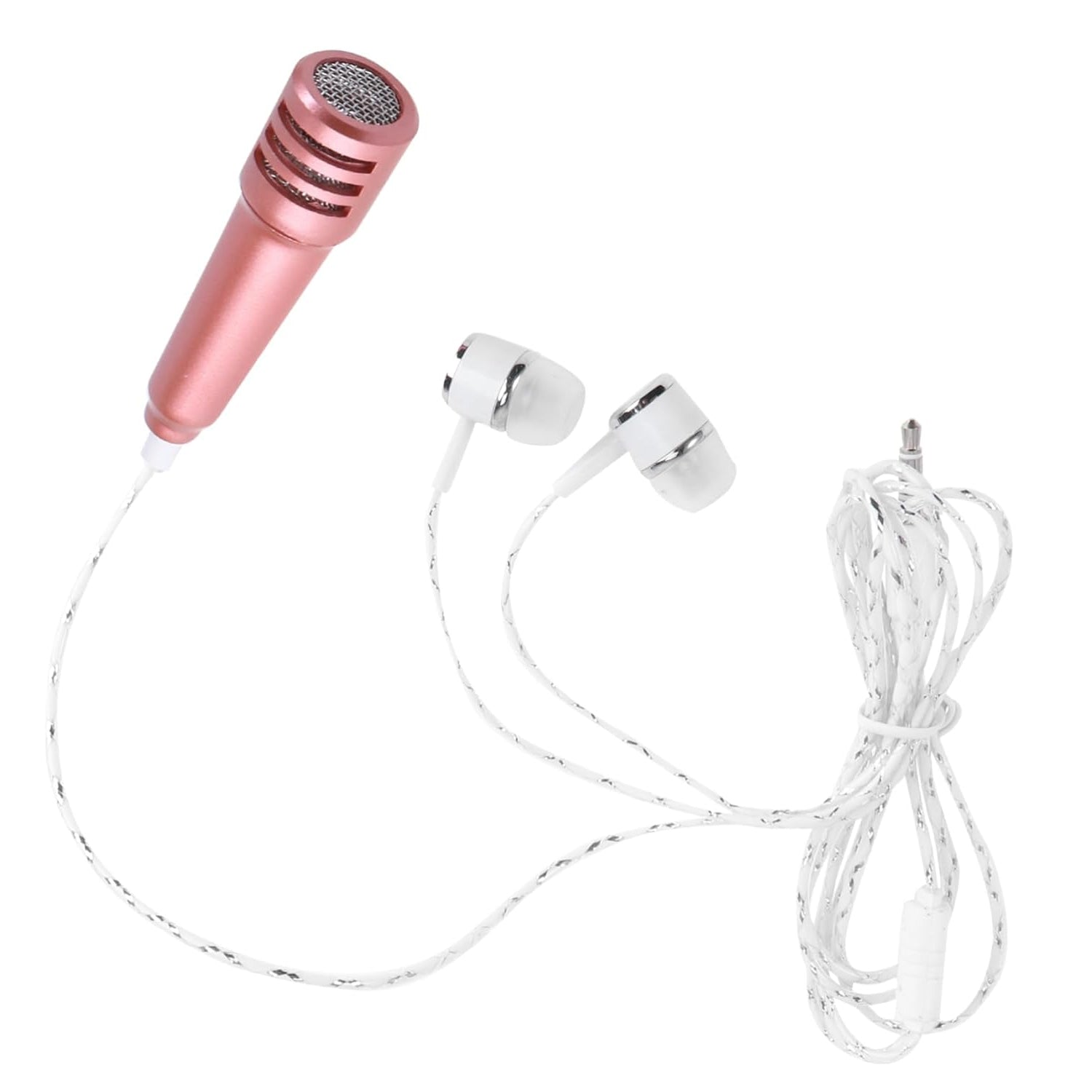 Mini Microphone Mic with Earphone for Voice Recording, Mike Mic Microphone with  - 12907_mini_microphone_n_earphone