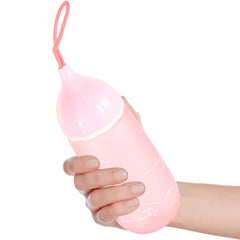 Unique Shape  Plastic water bottle With Dori Easy to Carry leakproof BPA- - 12695_unique_shape_bottle_550ml