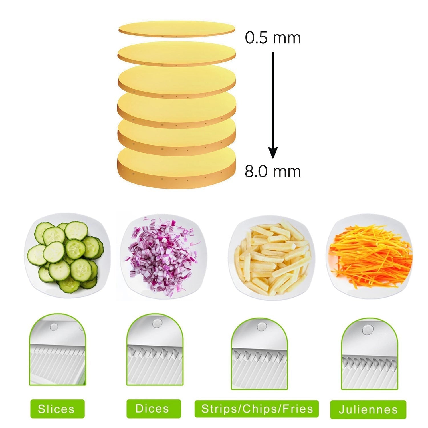 बहु-कार्यात्मक समय बचाने वाला समायोज्य हाथ प्रेस सब्जी चॉपर - 2801_mandoline_veg_slicer