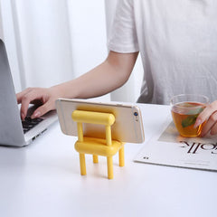 Mobile Phone Holder, Mini Chair Cell Phone Stand, Portable Smartphone Dock, Cell - 8886_chair_mobile_stand_1pc