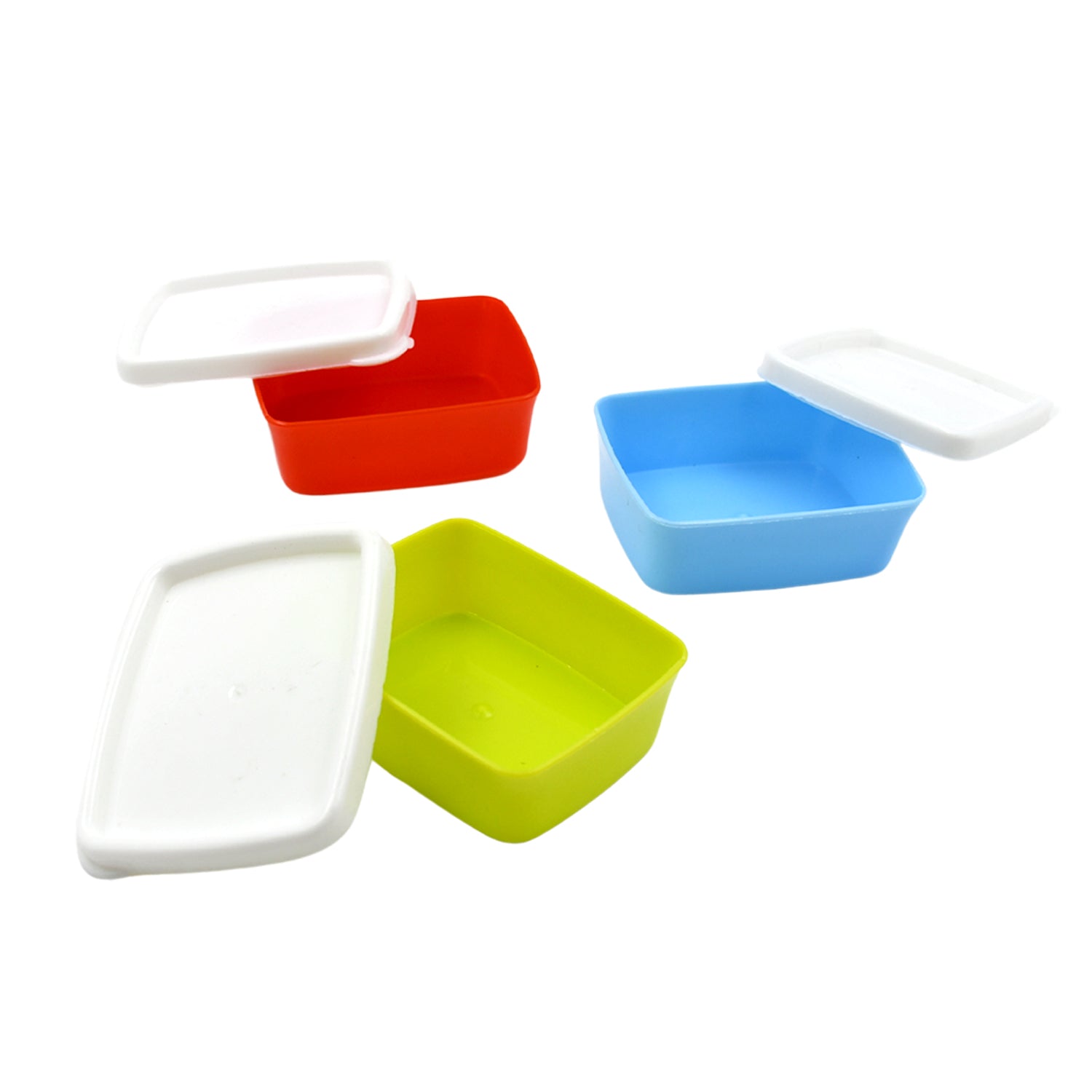 Plastic Airtight Containers Set, Small Plastic Container Set, Rectangular Plasti - 5556_pla_small_container_3pc_d61