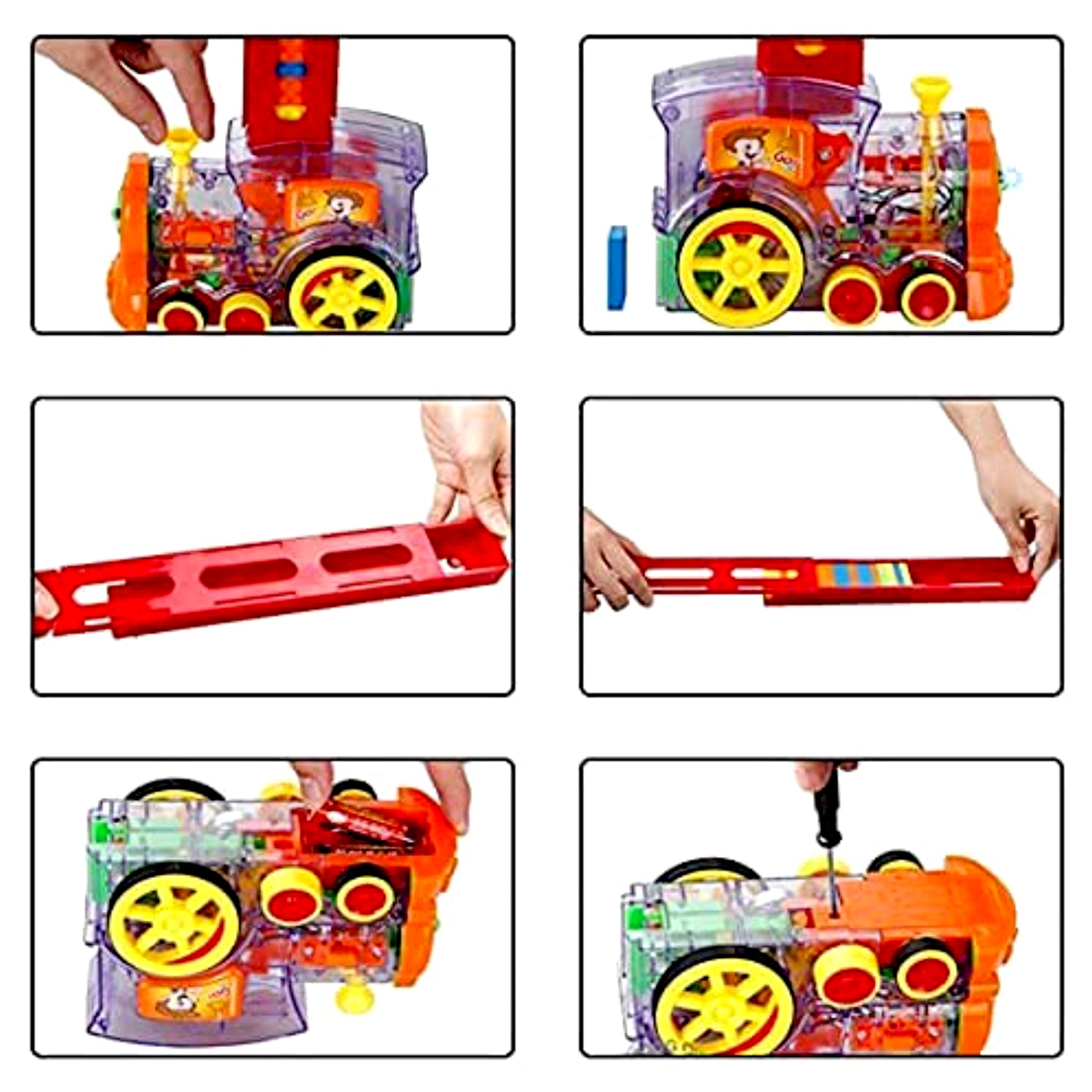 Play Game Transparent Funny Train Engine with Blocks Set 60 Blocks Toy with Musi - 4887_train_engine_with_60blocks_toy