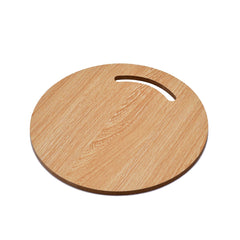 Medium round wooden chopping board