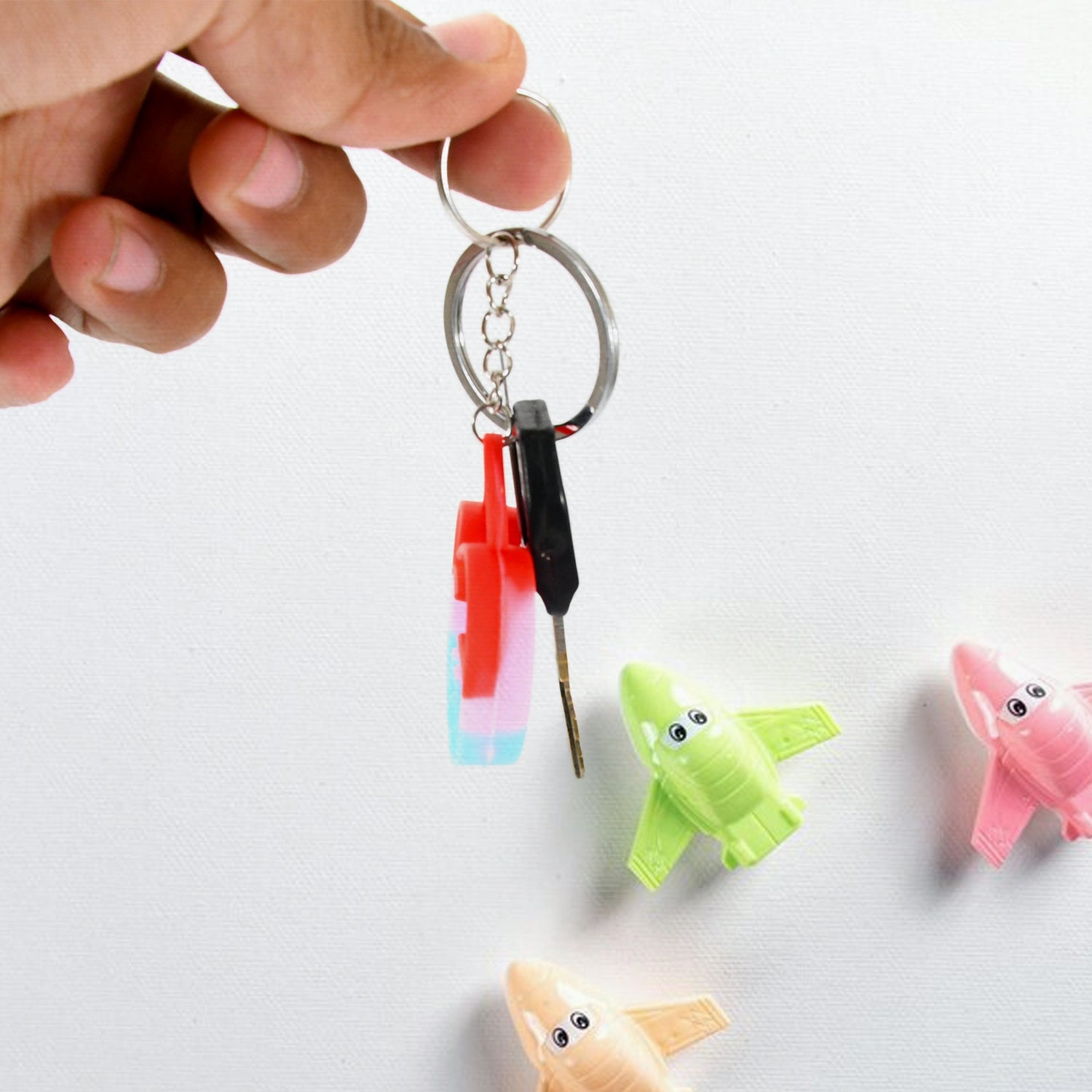 Compact Silicone Pop it Keychain Toy - Birthday Return Gift of Kids - Portable B - 17693_popit_keichain_fidget_toy