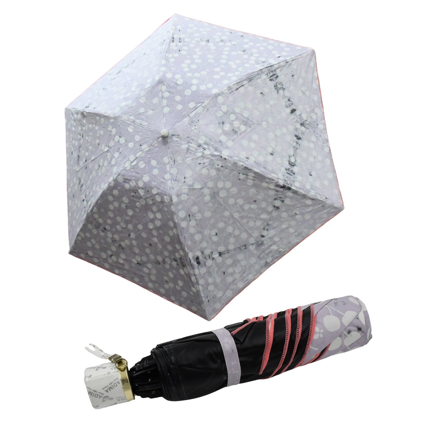 2 Fold Sun Protective Solid Foldable Outdoor Umbrella, Portable Sun, UV Protec - 8566_foldable_umbrella_1pc_no22