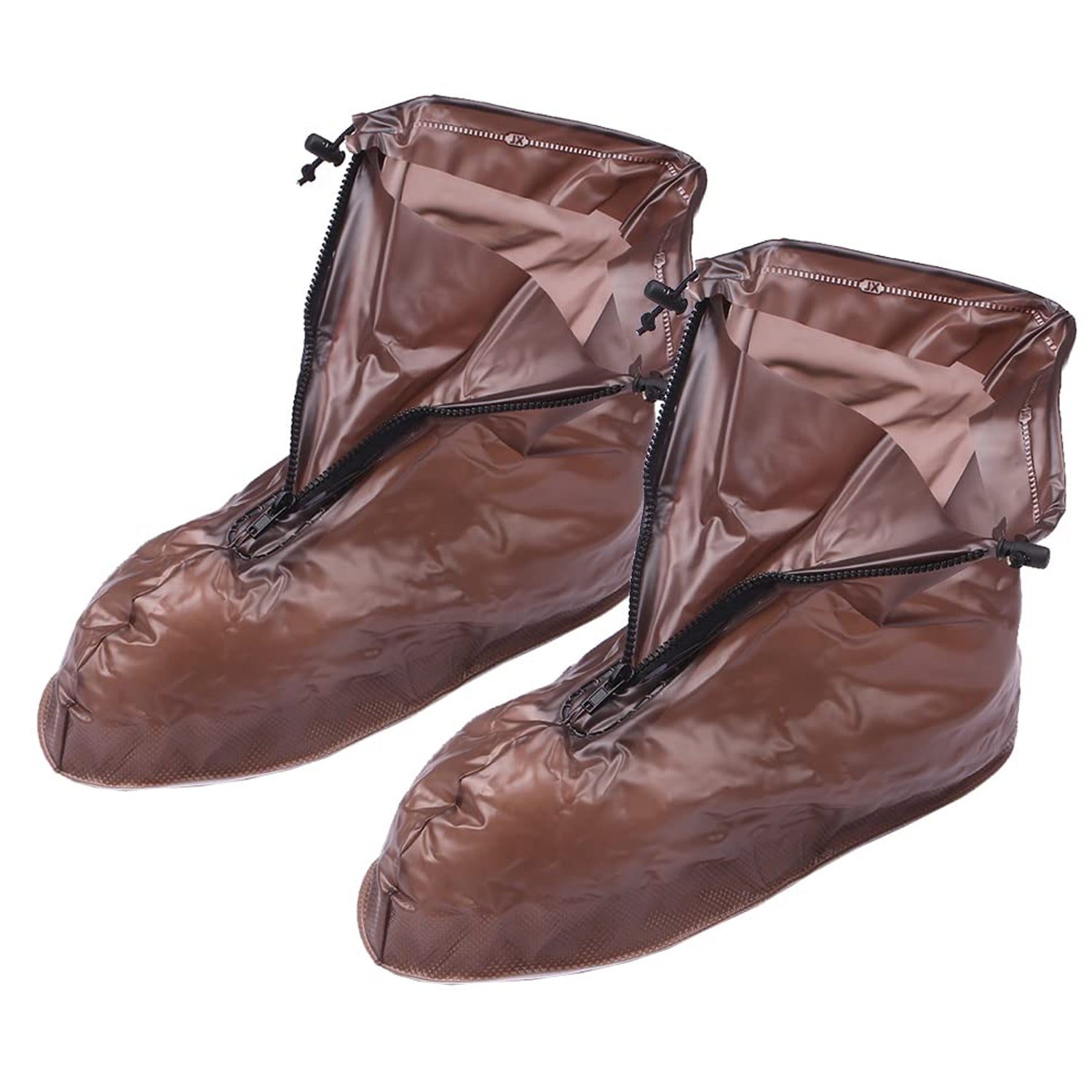 Plastic Shoes Cover Reusable Anti-Slip Boots Zippered Overshoes Covers Transpare - 17974_rain_shoe_cover_xxxl_1_pair