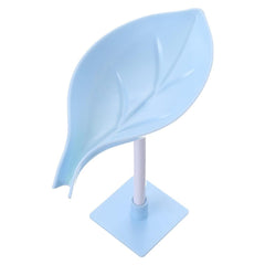 Soap Holder Leaf-Shape Self Draining Soap Dish Holder, With Suction Cup Soap Dis - 4084_leaf_soap_holder_1pc