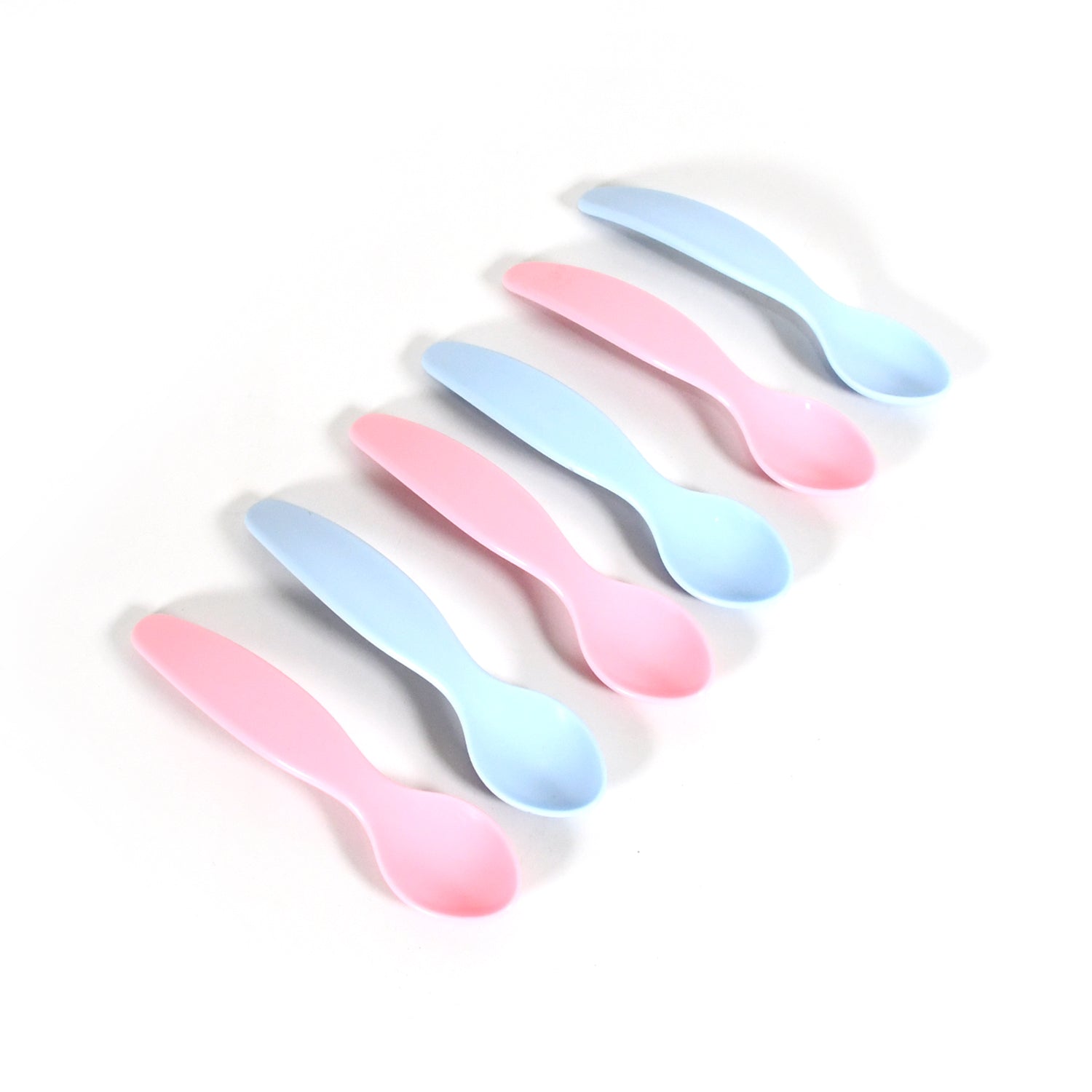 Kids Cute Food Grade Foods Feeding Training Baby Spoon (Set of 6 pcs) - 8182_baby_training_spoons_6pcs