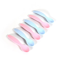 Kids Cute Food Grade Foods Feeding Training Baby Spoon (Set of 6 pcs) - 8182_baby_training_spoons_6pcs