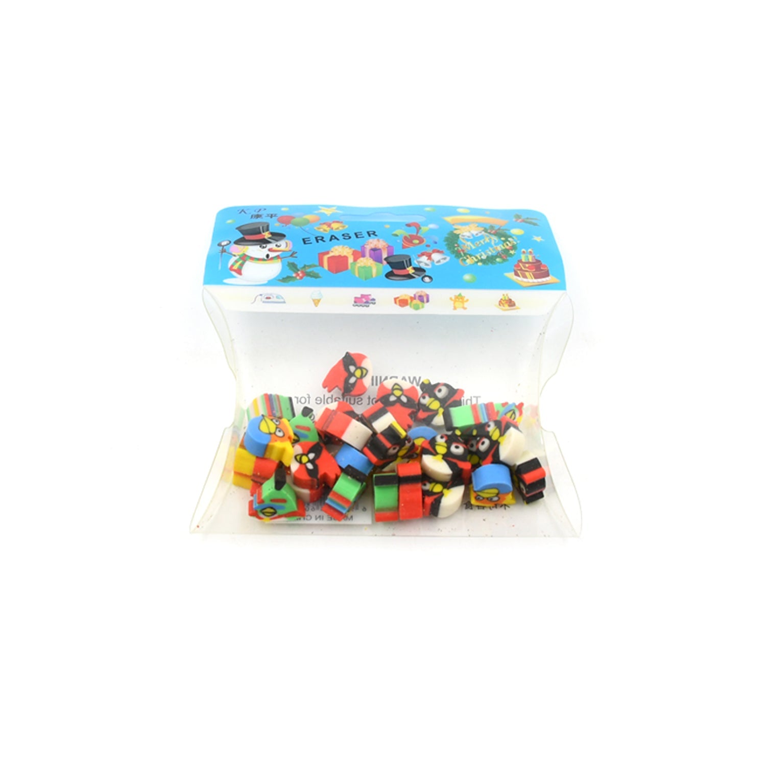 Fancy & Stylish Colorful Erasers, Mini Eraser Creative Cute Novelty Eraser for C - 8739_mini_eraser_28pc_packet