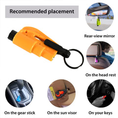 2 in 1 Emergency Safety Cutter with Key Chain, Small Portable Handy Emergency Sa - 8761_car_escape_tool_keychain_1pc