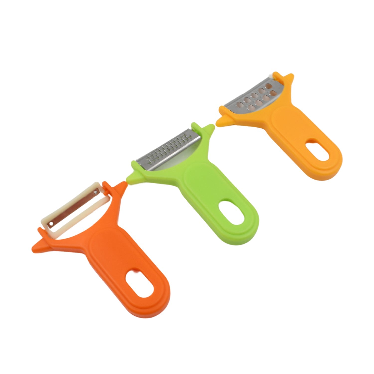 Peeler Slicers Shredders for Fruits and Vegetables, Cutter, Grater Kitchen Helpe - 10038_kitchen_peelers_3pc_set