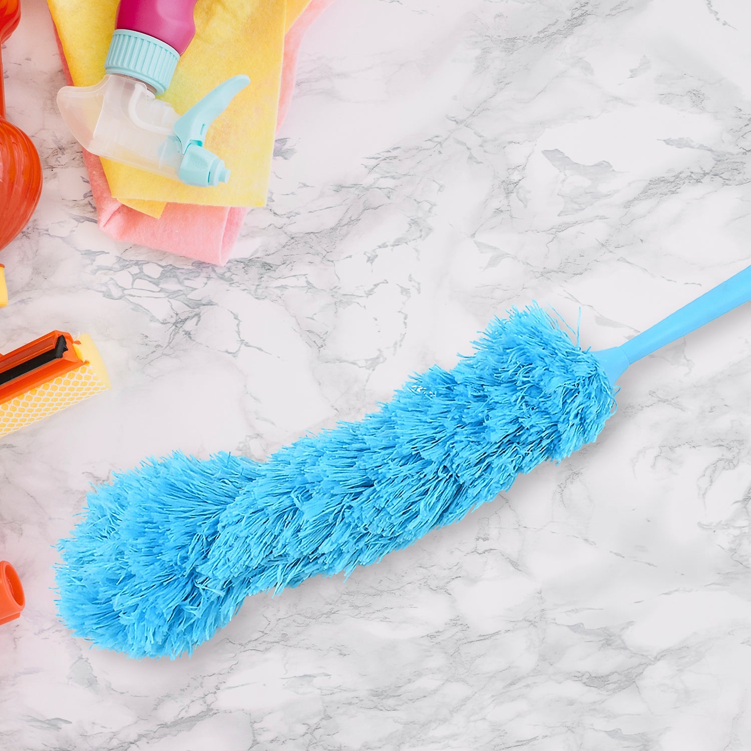 Long Handle Dust Cleaning Brush, Adjustable Microfiber dust Brush, Foldable Home - 12728_long_handle_dust_cleaner