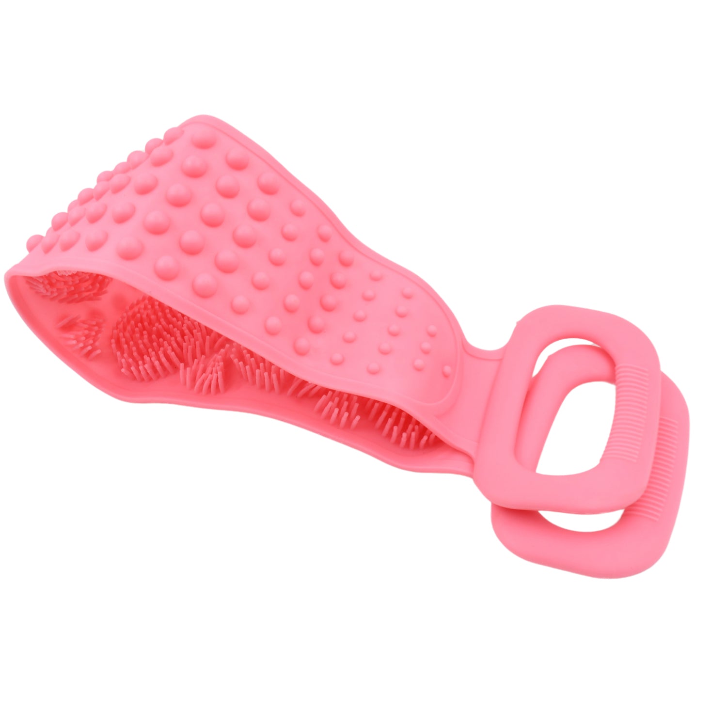 Powerful Rubbing Back,Artifacts Long Back Skin Soft Body Cleaning Scrubber - 8389_sili_body_cleaning_scrub