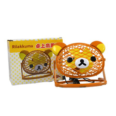 TEDDY BEAR PORTABLE FAN ADJUSTABLE USB FAN SUITABLE FOR HOME , OFFICE , CAR, & M - 7714_mini_fancy_fan_no7