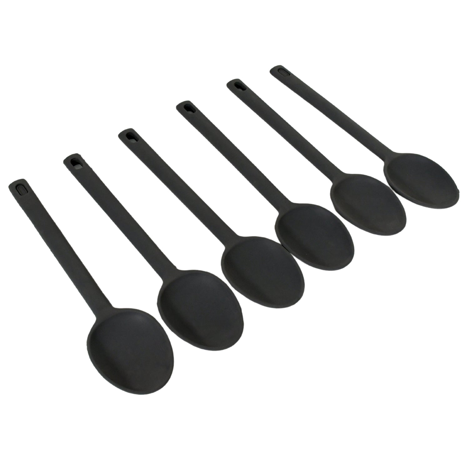 Multipurpose Silicone Spoon, Silicone Basting Spoon Non-Stick Kitchen Utensils H - 8250_silicone_cooking_spoon_6pc_no55