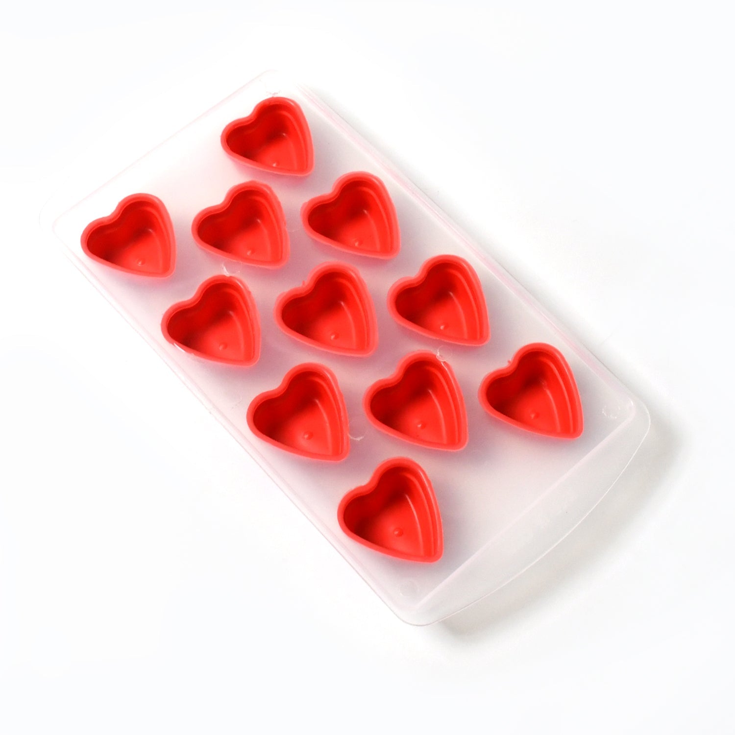 Silicone Mold Ice Cube Tray Creative Sweet Multi Type Ice Tray Buckets, Ice Cube - 5707_heart_shape_ice_tray_1pc