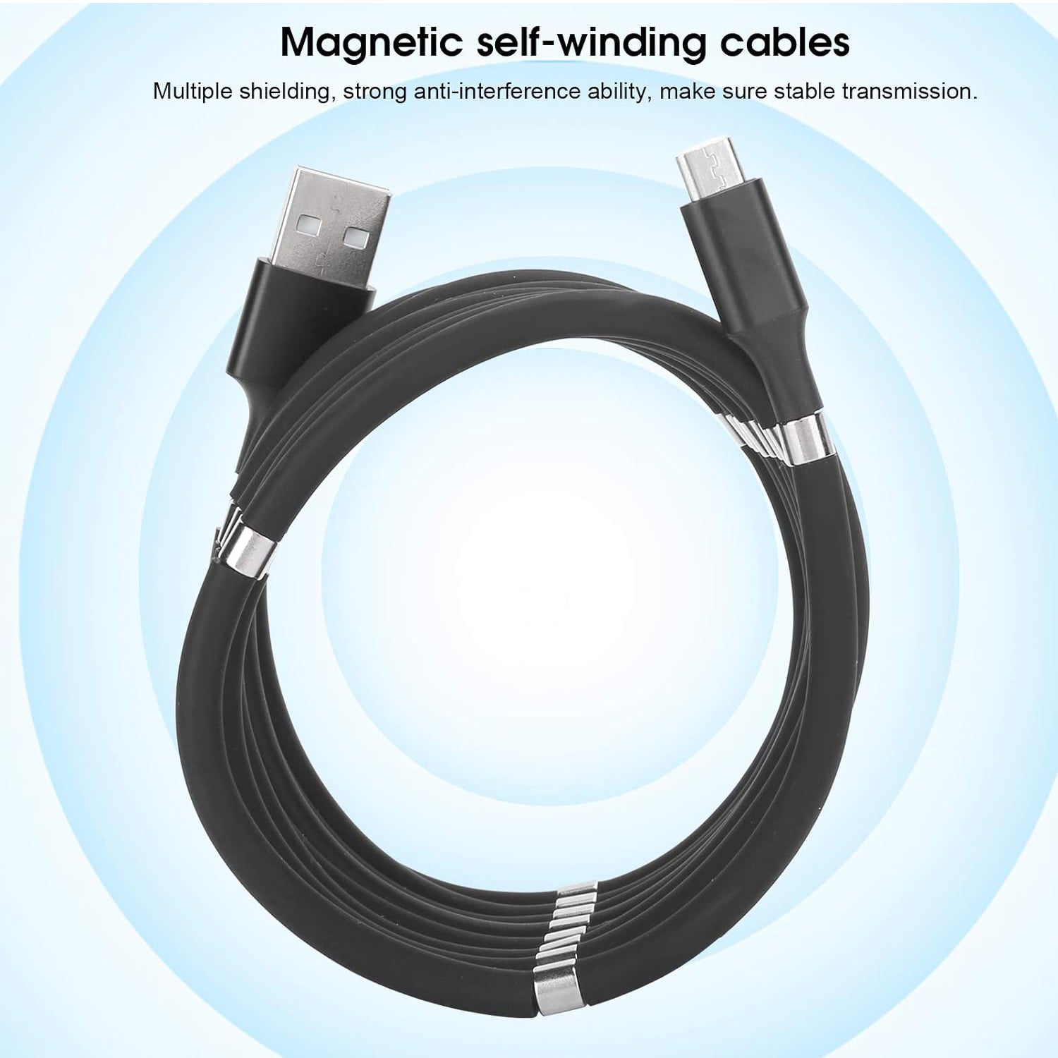 USB Cable, Charging Cable 3A Fast Charge and Sync Most Stunning Charging Cable,  - 0302_magnetic_charging_cable