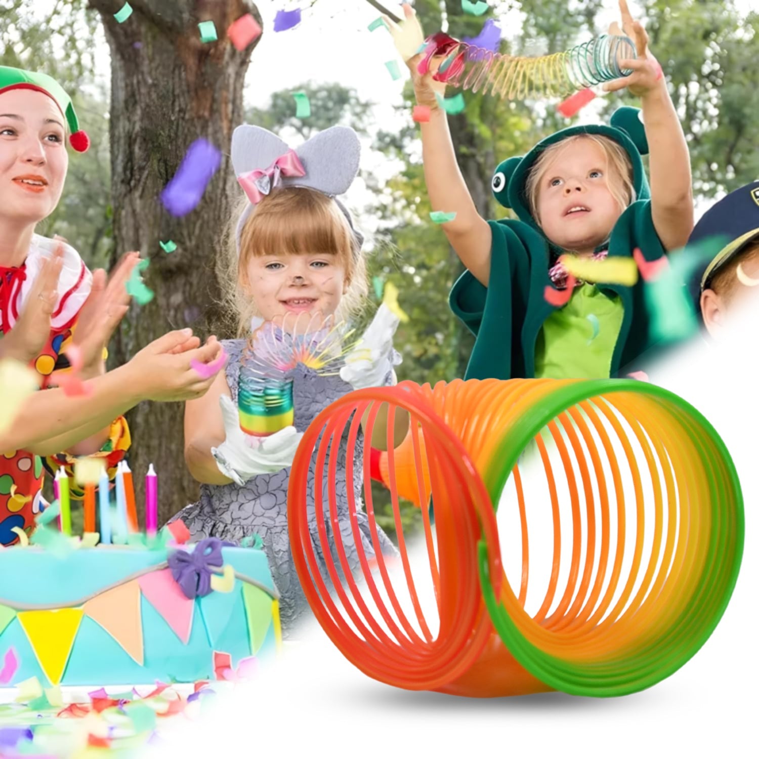 Rainbow Spring, Rainbow Spring Toys, Slinky, Slinky Spring Toy, Toy for Kids, fo - 17744_rainbow_magic_spring_toy