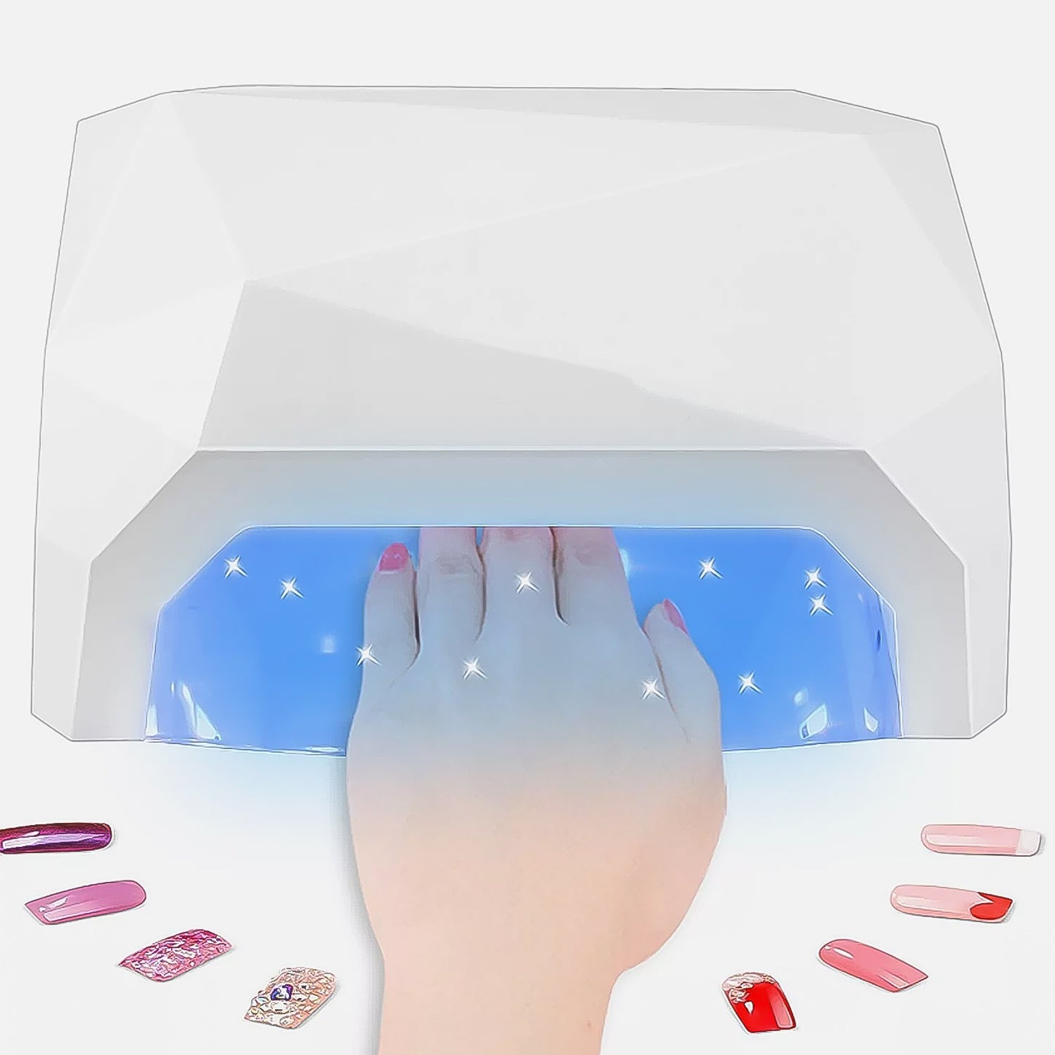 18W LED UV Lamp Nail Dryer Gel Nail Lamp Nail Polish Curing Lamp (1 Pc) - 13640_led_nail_dryer_lamp_no8