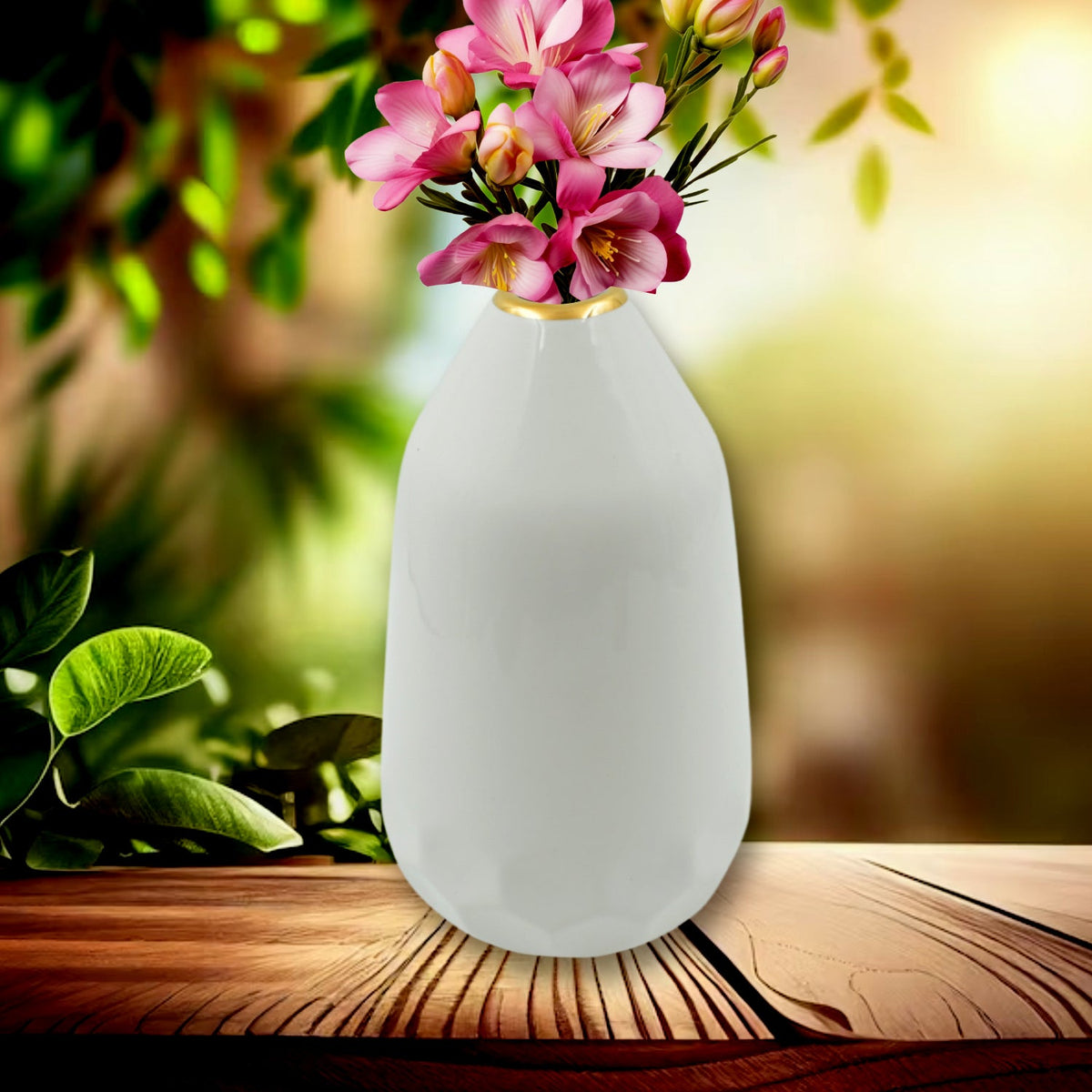 Ceramic Vase / Pot, Flower Vase Flower Arrangement Container Centerpiece Plant V - 4849_ceramic_flower_pot_1pc