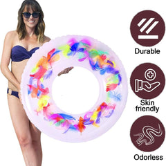 Swim Ring, For children, Conveniently Portable, Feathers, Swimming Ring, For Wat - 18037_small_feathers_swimming_ring_1pc