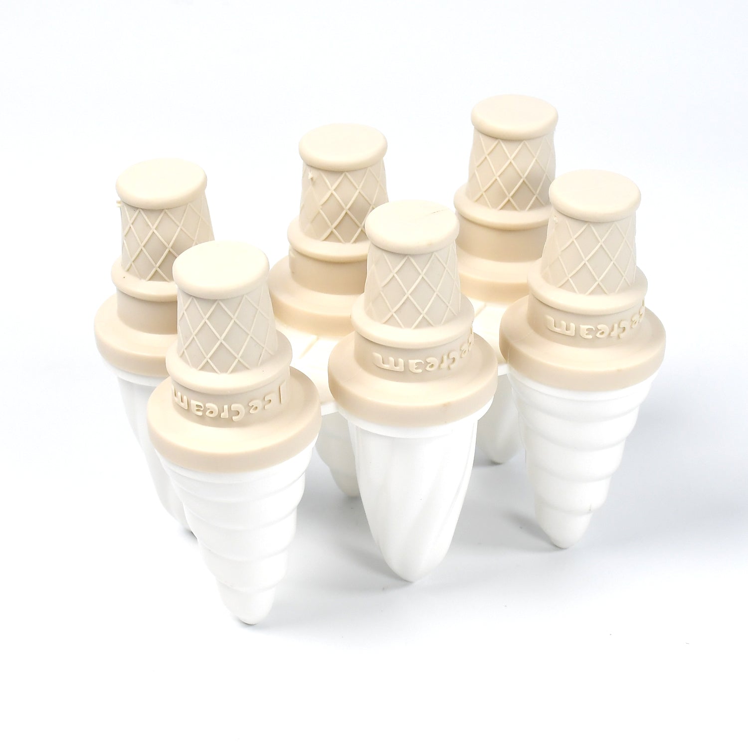 6 Pc ice candy maker Ice Cream Mold used for making ice-creams in all kinds of p - 6304_6pc_ice_cream_mold