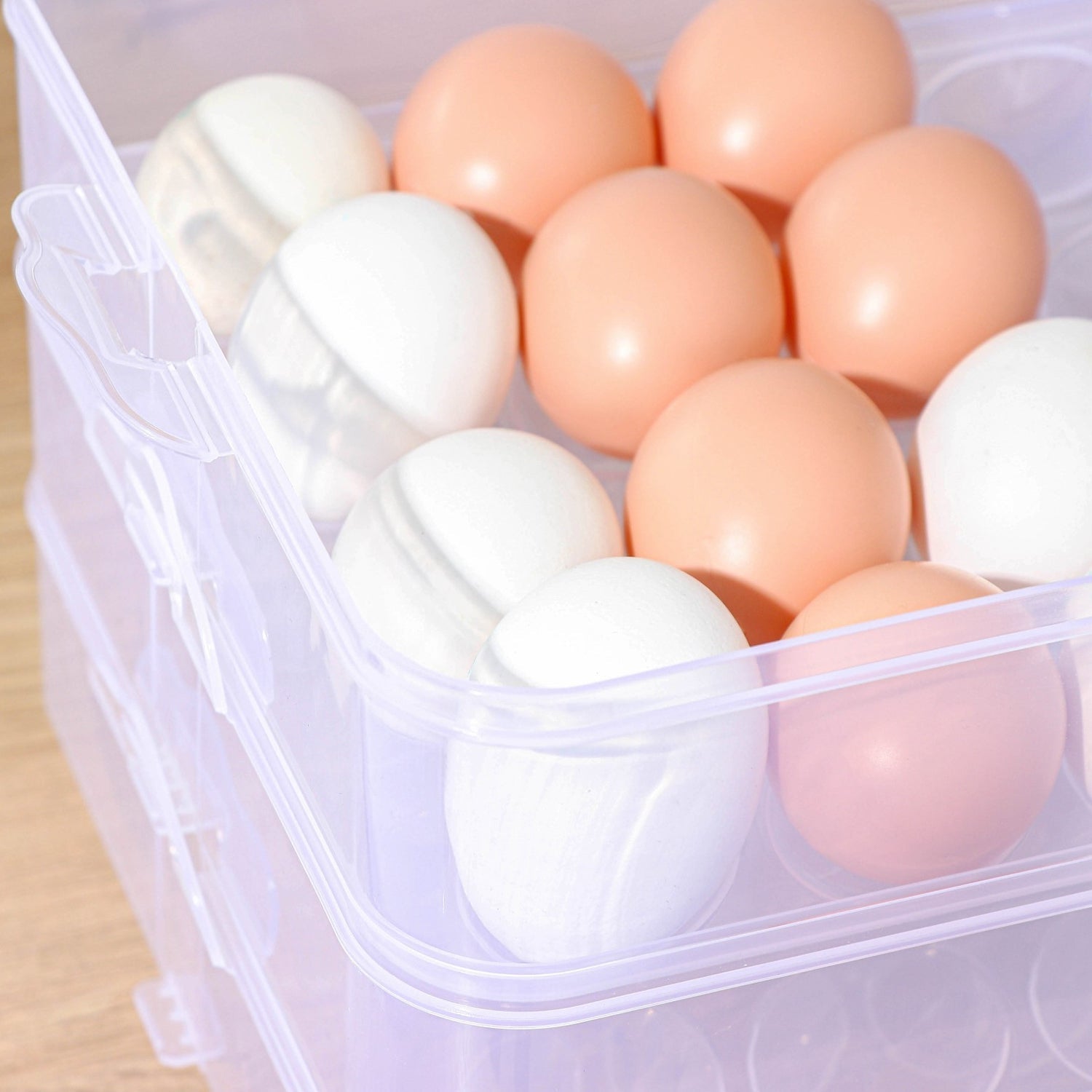 3-Layer Plastic Refrigerator Egg Storage Box (36 Grid) - 2643_36grid_egg_box