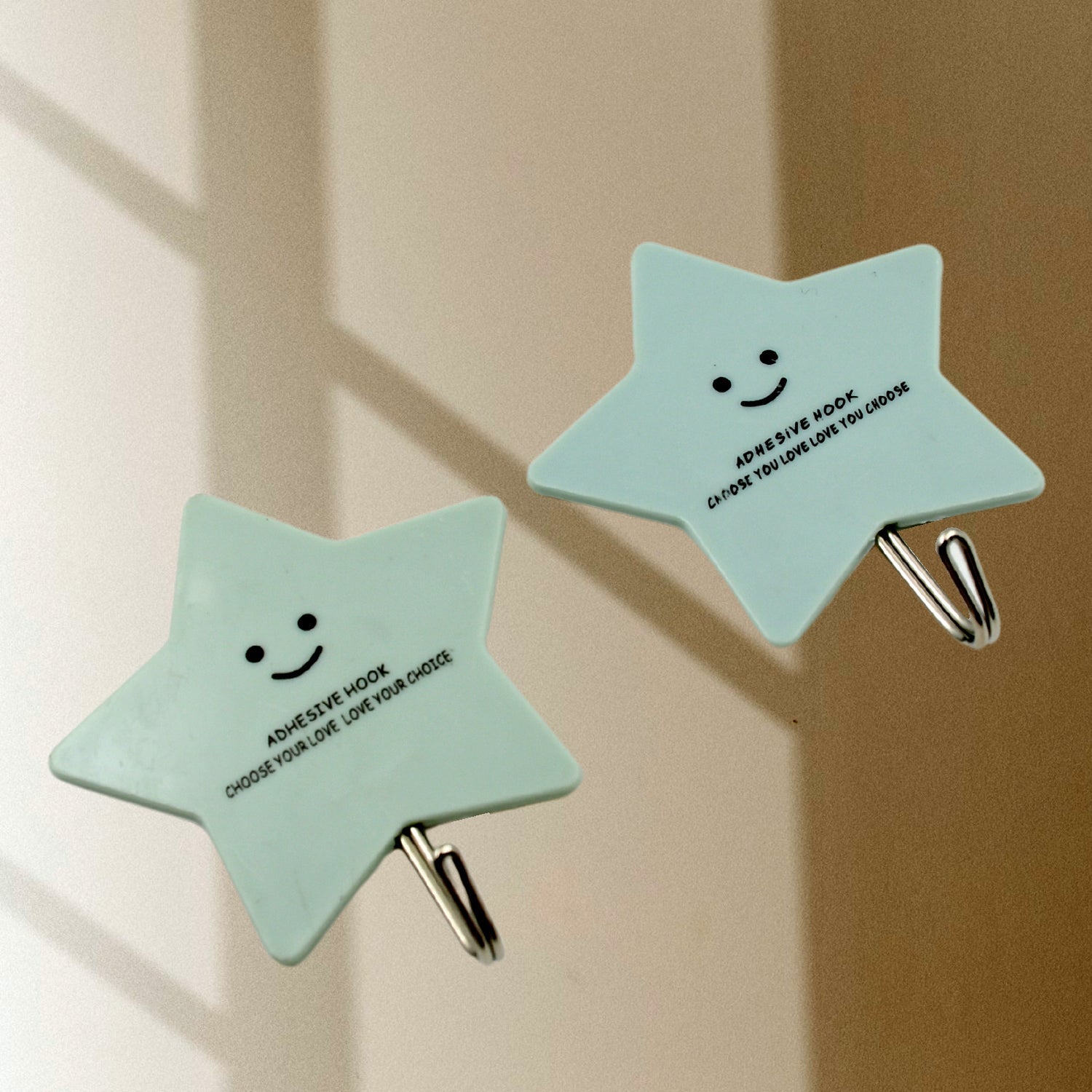 Multipurpose Strong Hook Self-Adhesive hooks for wall Heavy Plastic Hook, Sticky - 4008_adhesive_wall_hook_2pc