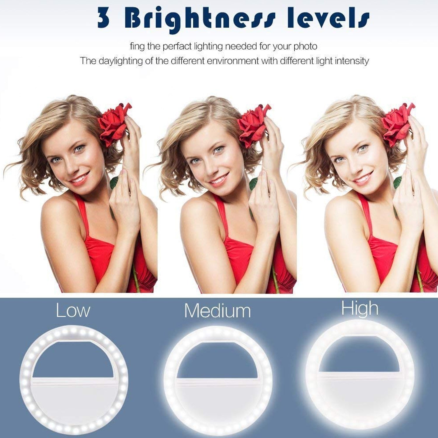 Phone Selfie Light Selfie Ring Light Selfie Light for Smartphone Selfie Light fo - 12881_selfie_ring_light