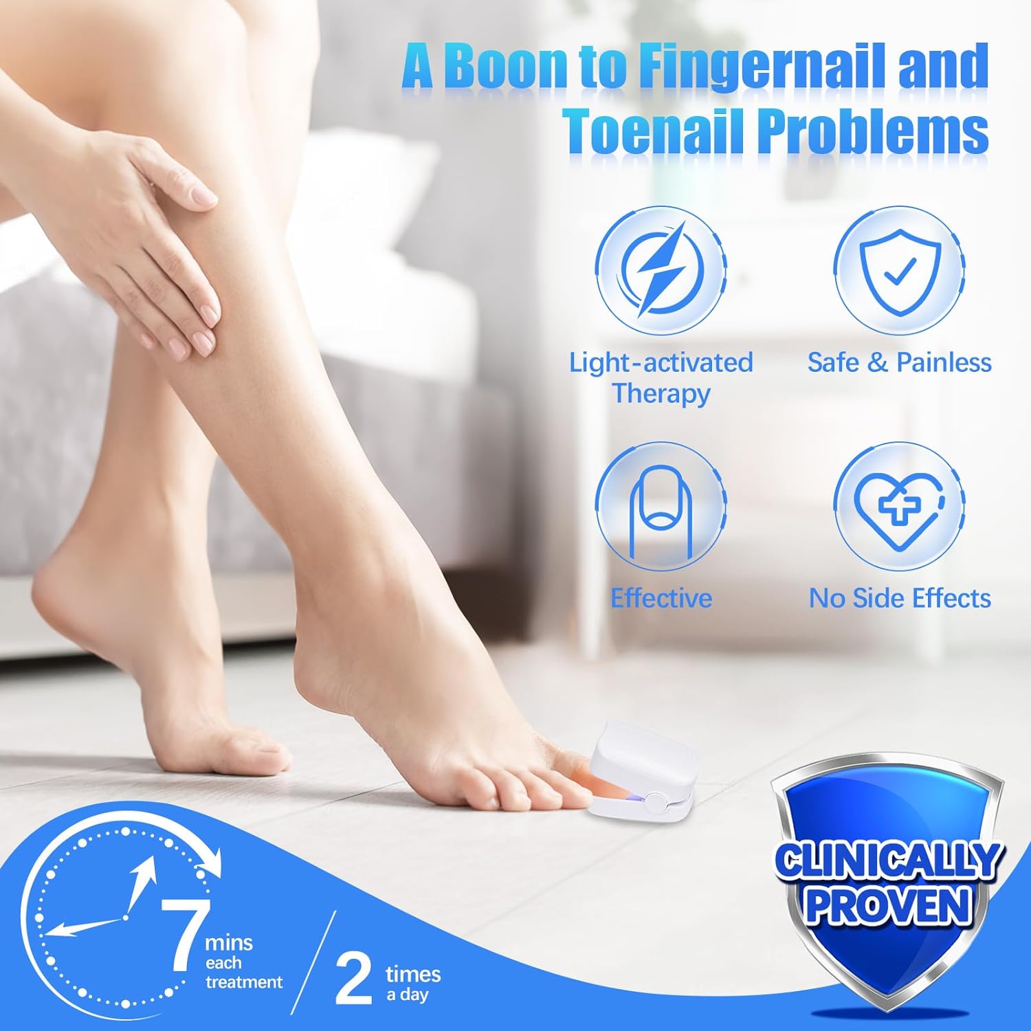 Rechargeable Nail Fungus Treatment for Toenail, Toe Nail Fungal Treatment Nail F - 12915_nail_fungus_cleaning_device