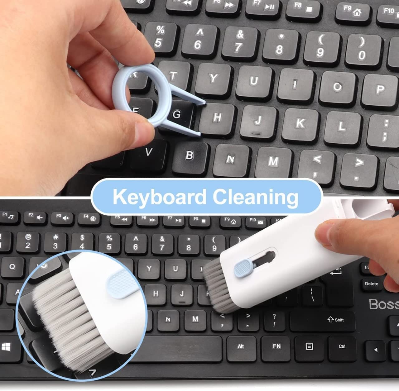 7 in 1 Electronic Cleaner kit, Cleaning Kit for Monitor Keyboard Airpods, Screen - 6462_7in1_keyboard_clean_brush