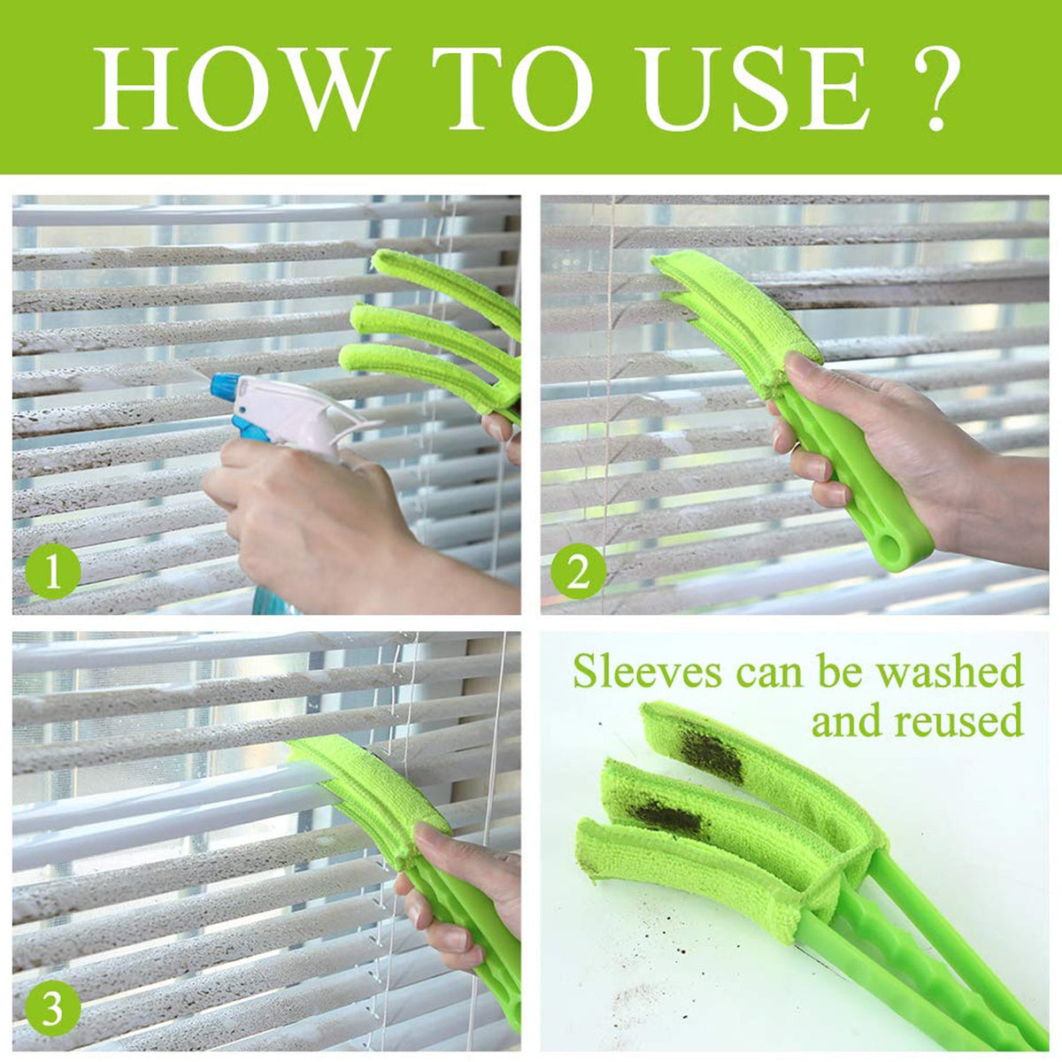 Window Blind Cleaner Duster Brush with Microfiber Sleeves - Blind Cleaner Tools  - 7729_microfiber_blind_duster