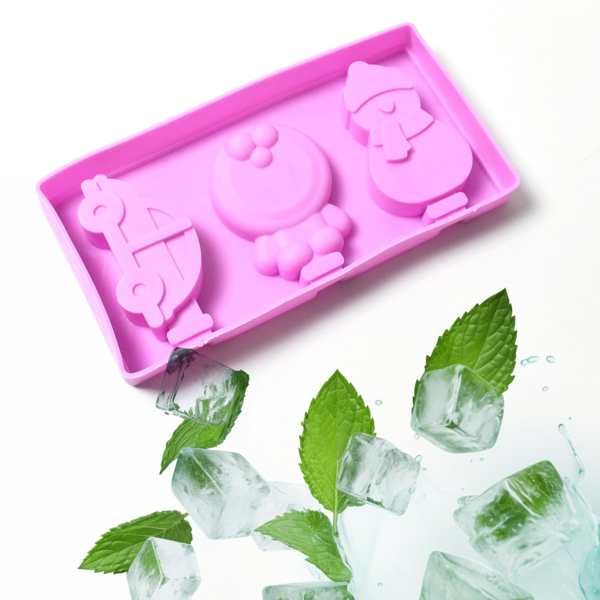 Silicone Popsicle Molds, Reusable Ice Cream Molds With Sticks And Lids. A Must-H - 8188_silicon_icecream_mould