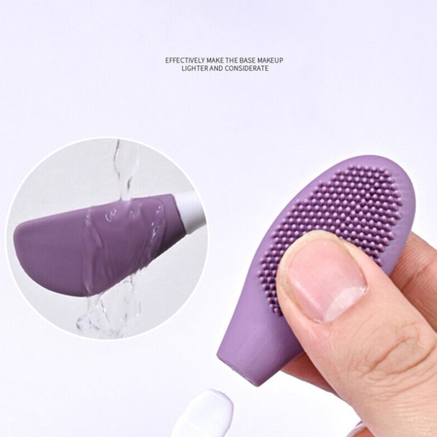 Double-headed Silicone Mask Brush Face Cleansing and Applying Mud Mask Beauty Sa - 12532_2head_face_mask_brush_1pc