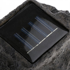 Solar Powered LED Rock Light Solar Powered LED Spotlight Faux Stone for Pathway  - 7577_led_solar_light_1pc