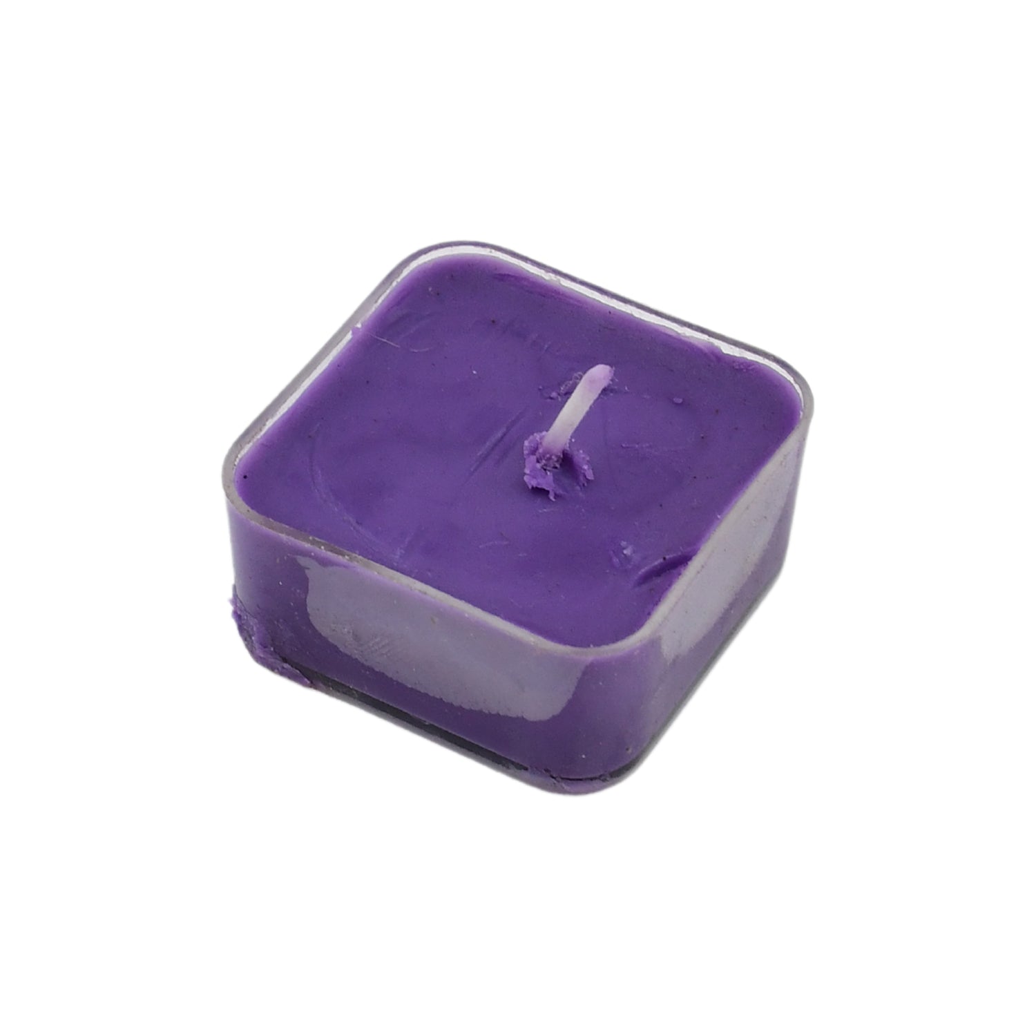 Smokeless Scented Acrylic Lavender Tealight Candles | Scented Acrylic Tealight C - 13135_mix_sqaure_tealight_candle_1pc