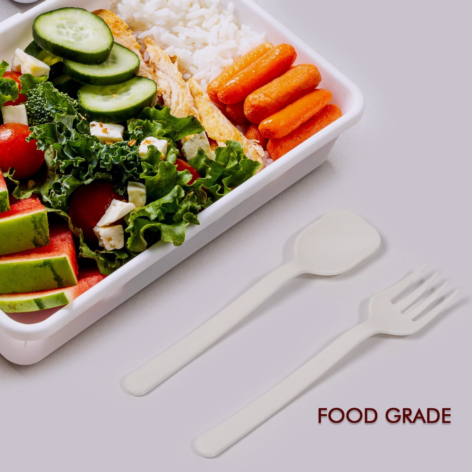 Plastic cutlery for catering and home use