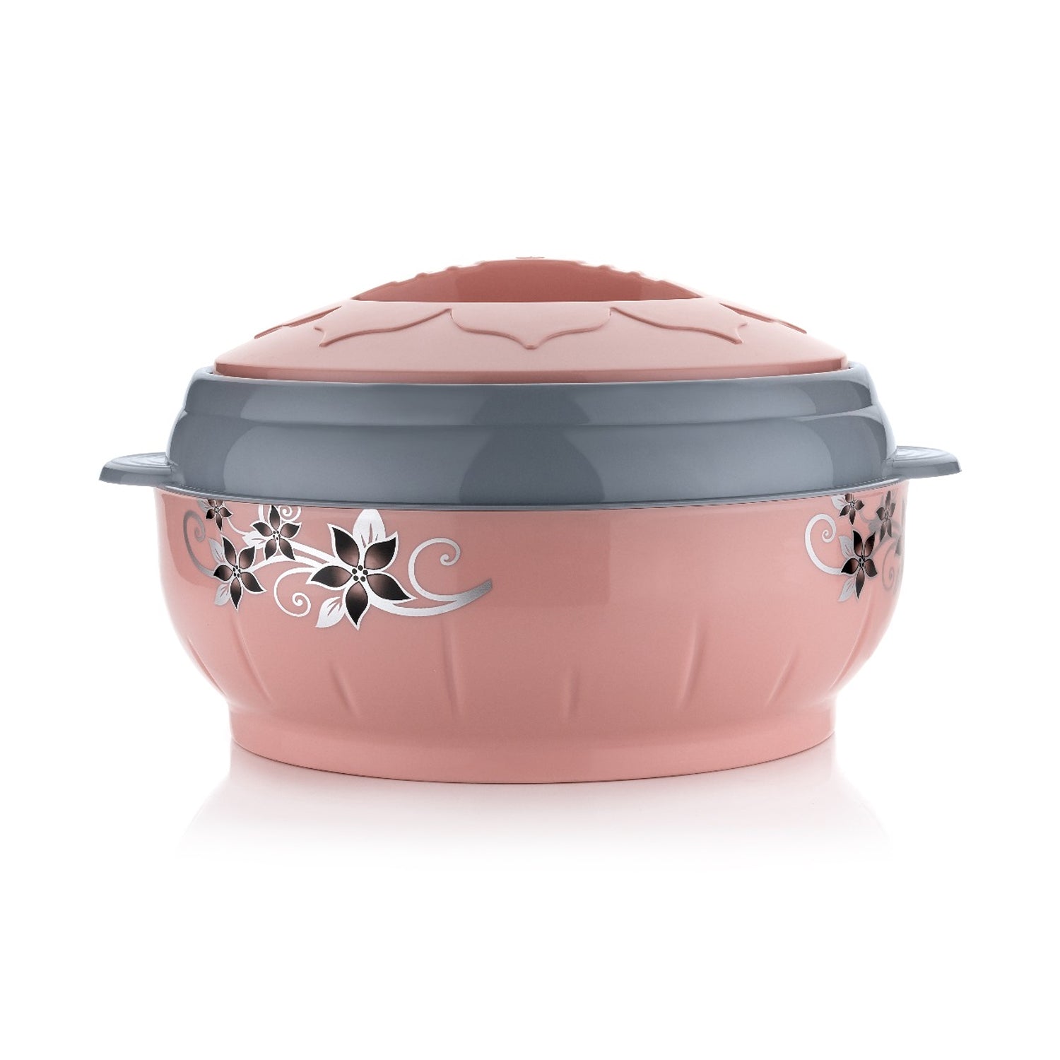 Floral insulated casserole box for hot and cold food