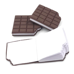 Small Chocolate Scented Diary Memo Notebook in Rectangular Chocolate Bite Shape  - 4528_chocolate_shaped_note_book