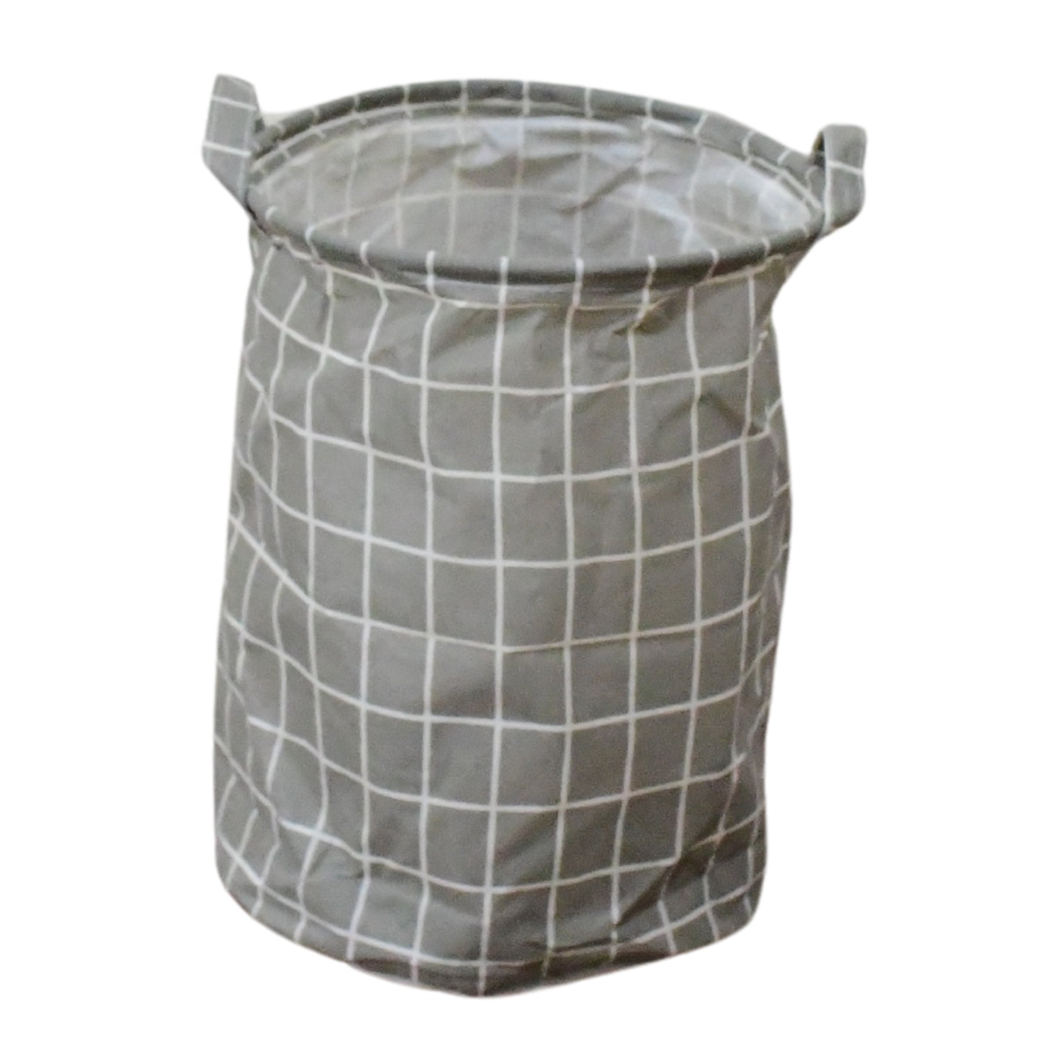 Folding Laundry Basket Round Storage Bag (1 Pc / 40 × 30 Cm) - 17906_round_foldable_laundry_basket