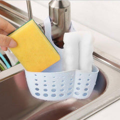 762 Adjustable Kitchen Bathroom Water Drainage Plastic Basketbag With Faucet Sink Caddy - Superior eMart