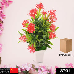 Wild Artificial Flower Plants with Cute Pot | Flower Plant for Home Office Decor - 8791_artificial_flower_pot_no3