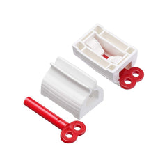 Compact and durable toothpaste squeezer stand for bathroom use.