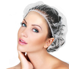 Disposable Shower Caps (300 Pc): Thick, Waterproof, Individually Wrapped - Hotel - 12514_disposable_shower_cap_300pc