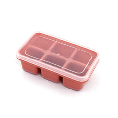 6 cavity Silicone Ice Tray used in all kinds of places like household kitchens f - 4750_6cavity_sili_ice_tray_brown