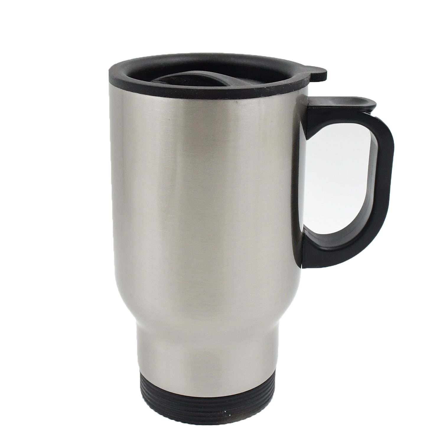 Stainless Steel Vacuum Glass Insulated Glass Coffee Cups Double Walled Travel Mu - 13155_ss_coffee_mug_n_handle_no4