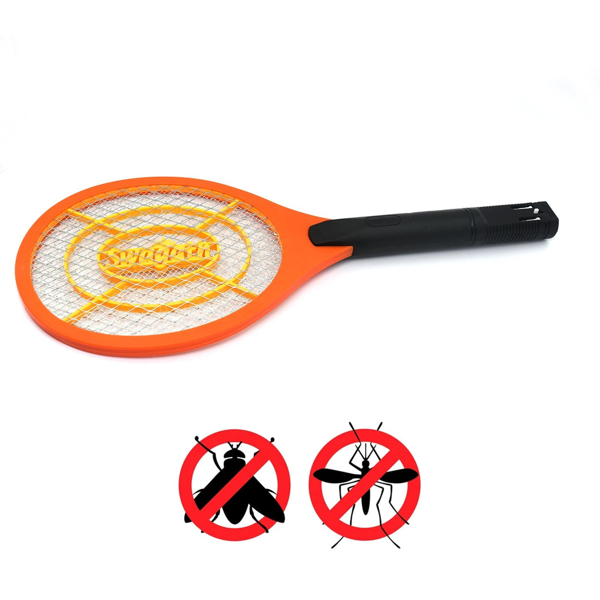 Mosquito racket bat for insect control.