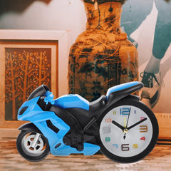 Fashioned Alarm Clock Novelty Retro Motorcycle / Motorbike Engine Style Clocks A - 17639_motorbike_desktop_clocks_1pc