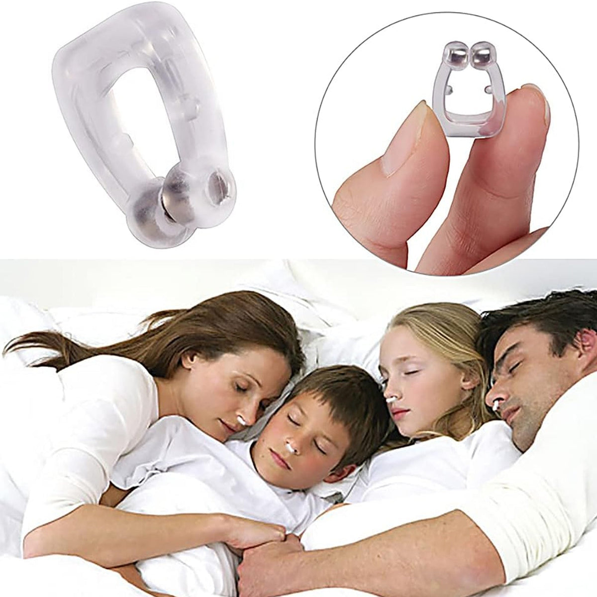 Anti Snore device for men and woman Silicone Magnetic Nose Clip For heavy Snorin - 0349_anti_snore_nose_clip